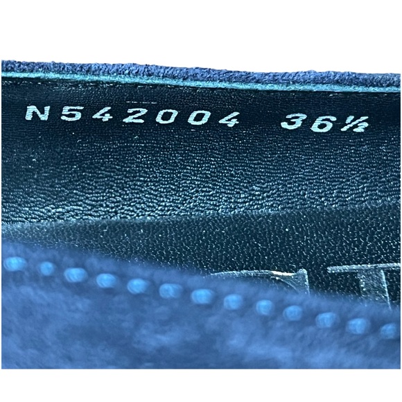 AGL Attilio Giusti Leombruni Blue Leather Suede Loafers Shoes Size 36.5 Preppy - Picture 10 of 10
